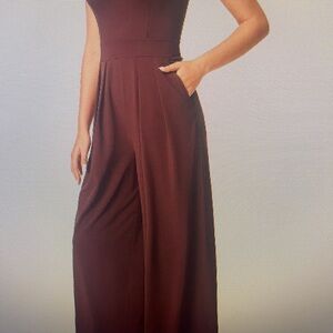 HALARA Elegant Brown Jumpsuit